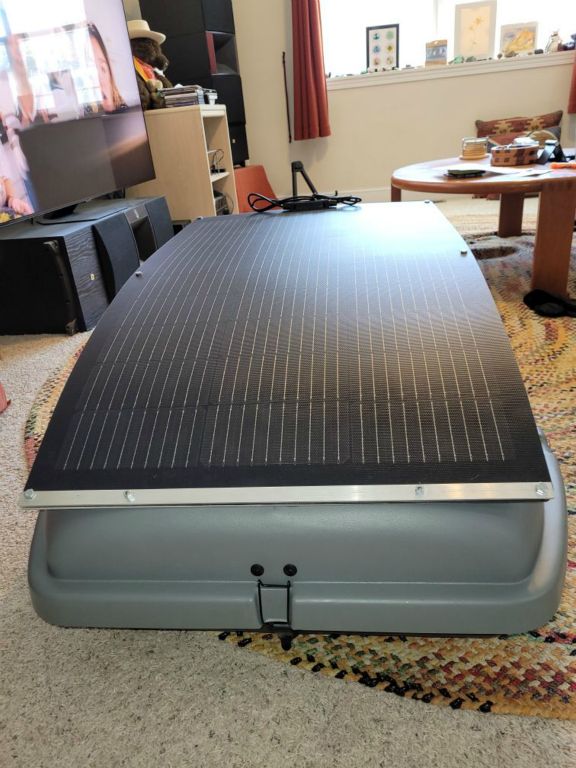 EcoFlow 100W Solar Panel on TacTik Front